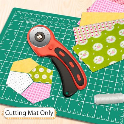 DIYSELF 9in×12in Cutting Mat, A4 Craft Mat for Sewing and Fabric - color: Green, size: 12"L x 9"W