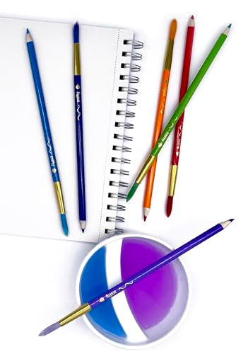 SNIFTY Colorbrush Watercolor Pencil and Paintbrush in One, Set of 12, Children, School