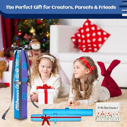 24"x16" Oval Silicone Mats for Crafts - Non-Slip Painting Mat with Raised Edges, Reusable Table Protector for Resin, Clay, Paint ，Playdough ，Jewelry-Making & Crafts Creation (Blue) - color: Blue