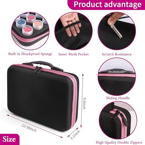 Diamond Art Storage Containers 60 Slots Diamond Painting Tools - color: Pink