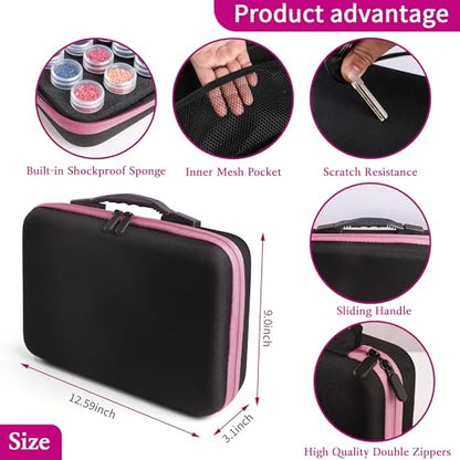Diamond Art Storage Containers 60 Slots Diamond Painting Tools - color: Pink
