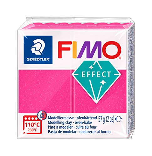 Staedtler FIMO Effects Polymer Clay - -Oven Bake Clay for Jewelry, Sculpting, Ruby Quartz Gem 8020-286 - color: Ruby quartz