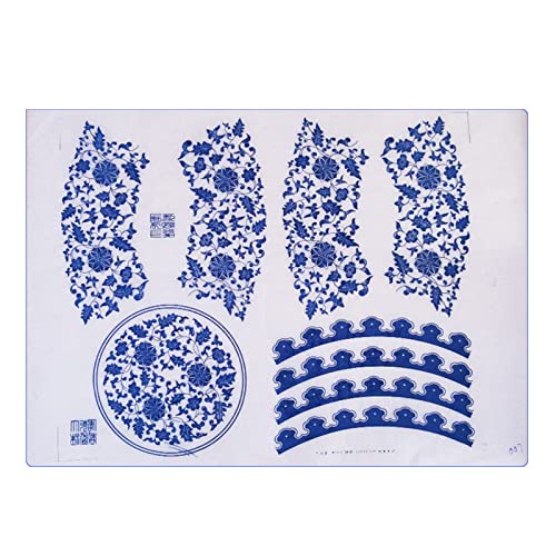 Ceramic Decals Pottery Ceramics Clay Transfer Paper Underglaze Flower Paper Porcelain Decal Paper For Pottery Enamel Ceramic Decals Underglaze Flower Paper Diy Pottery Ceramics Clay Transfer Paper
