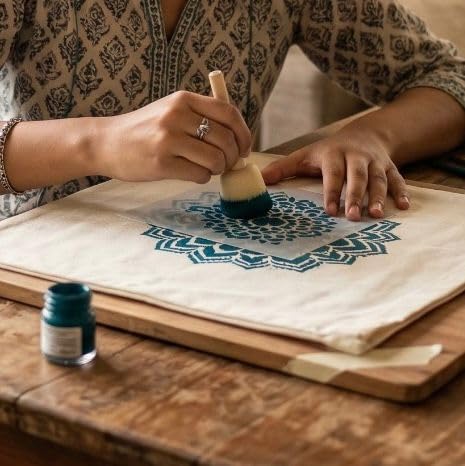 UNbox that Feelings Mandala Stencil Set (Pack of 9) – 8x8 Inch Reusable Mylar Stencils for Painting on Wood, Wall, Fabric, Furniture, Canvas & DIY Crafts Medium White