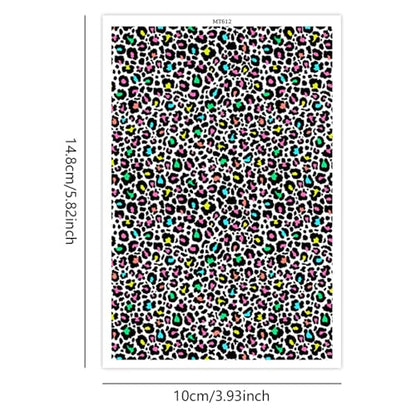 10 Sheets Clay Transfer Paper for Earrings & Polymer Clay, Leopard Print Pattern Water Transfer Paper for Polymer Clay Jewelry Necklaces Pendants DIY Craft Supplies 5.82x3.93inch - color: Leopard Print