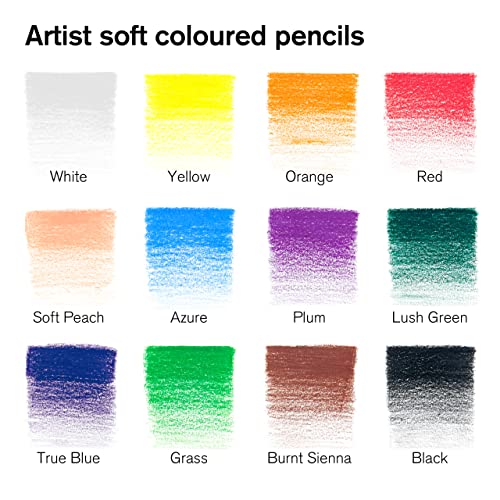 Winsor & Newton Studio Collection, Color Pencils, Set of 12 - style: 12 Color Pencils