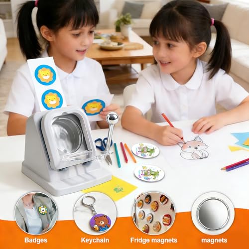 2.28in/58mm Button Maker Paper Cutter Circle Punch, for Button Magnet Making Photo Cutting, ≥1 Million Cuts