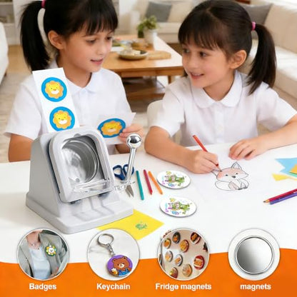 2.28in/58mm Button Maker Paper Cutter Circle Punch, for Button Magnet Making Photo Cutting, ≥1 Million Cuts