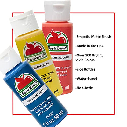 Apple Barrel Acrylic Paint, King's Gold (Pack of 3) 2 oz, 20760EA- (Pack of 3) - color: King's Gold, size: 2 Fl Oz (Pack of 3)