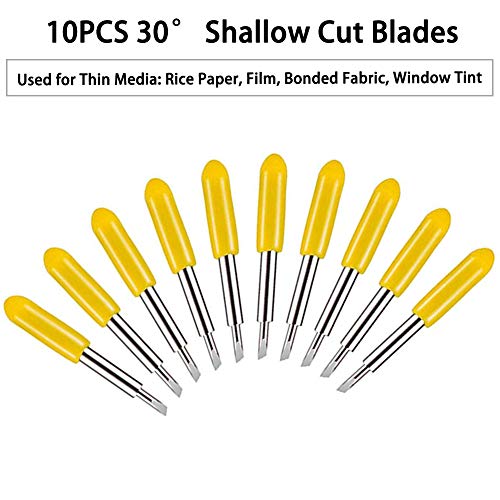 Elefama 40PCS Blades for Explore Air 2/Air 3/Make 3/Maker 20PCS 45° Fine Point Blade +10PCS 60° Deep Cut +10PCS 30° Shallow Cut Fabric Cards Paper Vinyl Knife Cutting Blade for Replacement - color: 40pcs (20pcs 45° + 10pcs 60° + 10pcs 30°)