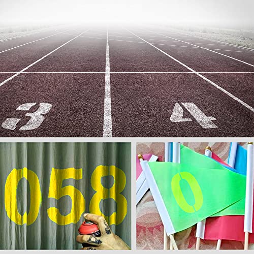 Large Number Stencil Kit - 10 Inch Reusable Plastic Address Number Stencils for Signs, Mailbox, Road, Parking Lot, Door, Trucks Painting - color: 10 Inch