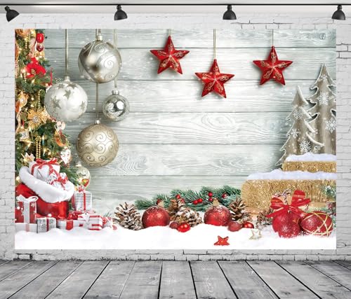 Christmas Theme 7x5Ft Seamless CP Pictorial Cloth Photography Background Computer-Printed Vinyl Backdrop - size: 7X5Ft