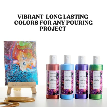 GRANOTONE Pouring Paint Orange 6.76 fl oz 200 ml - color: ORANGE