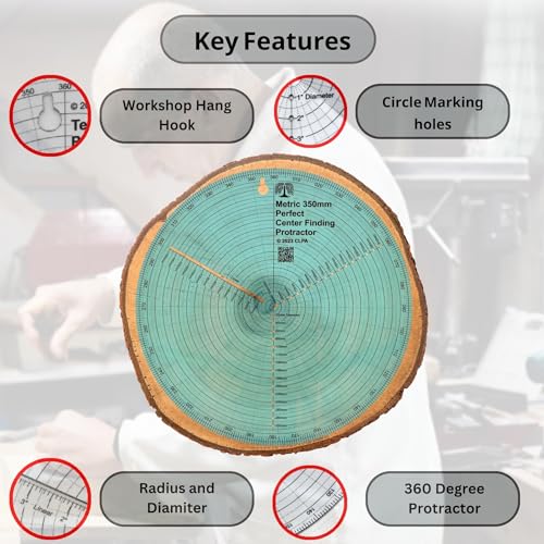 350mm Round Center Finder and Circle Maker - size: 350mm