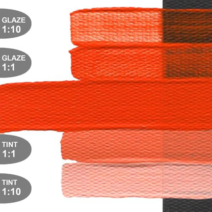 GOLDEN OPEN Slow-Drying Acrylics, Cadmium Red Light, 2 fl. oz. Tube - color: Cadmium Red Light, size: 2 Fl Oz (Pack of 1)