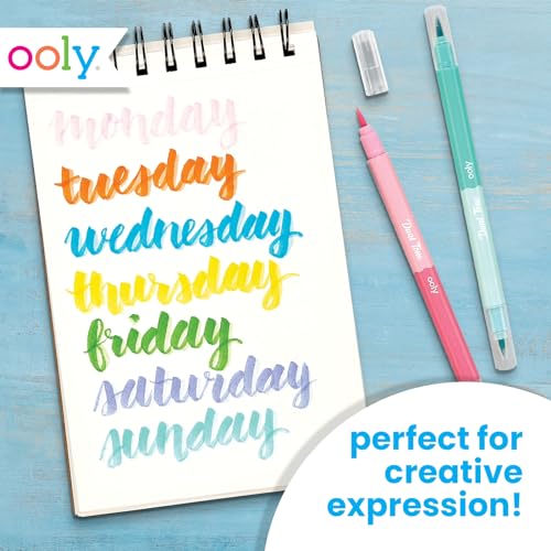 Ooly Dual Tone Calligraphy Markers, Set of 12, 24 Colors - style: Dual Tone