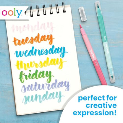 Ooly Dual Tone Calligraphy Markers, Set of 12, 24 Colors - style: Dual Tone