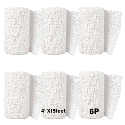 6P 4“X15 feet Plaster Cloth Rolls Paris Belly Casting Kit Pregnancy 4" W x 90 feet L - size: 4"X15f, style: 6P