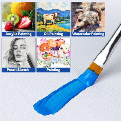 32 Packs Professional Stretched Canvas for Painting, Blank Canvas Art with 5 * 7in, 9 * 12in, 11 * 14in, Value Pack for Acrylic, Oil, Acrylic Pouring - size: 32 Pack Mixed - 11×14IN 9×12IN 5×7IN