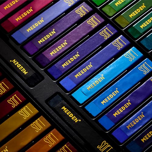MEEDEN Artist Square Oil Pastels: 48 Colors with Extra 2 White & 2 Black