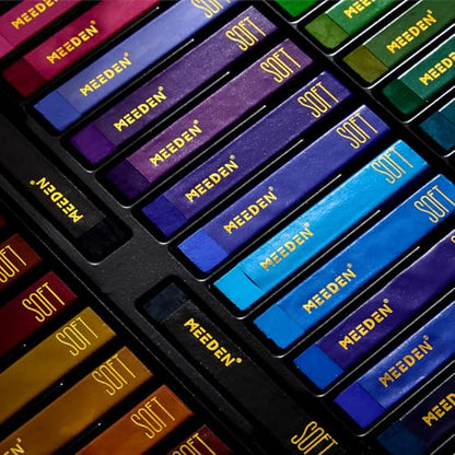 MEEDEN Artist Square Oil Pastels: 48 Colors with Extra 2 White & 2 Black