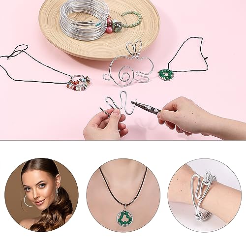 Mr. Pen- 9 Gauge Aluminum Craft Wire, 3 mm, 32.5 Feet | Bendable Metal Wire for Sculpting, Jewelry, Floral and Wreath Making, Crafting, Christmas Ornaments, Beading, Bonsai Training - size: 32.5 Feet x 3 mm