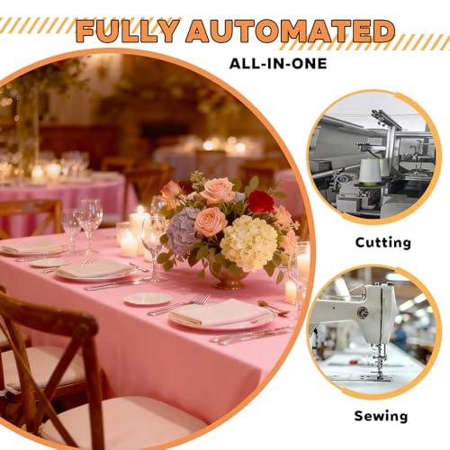 TWINPRET Rectangle Tablecloth 60 x 102 Inch, Pink Waterproof Washable Polyester Table Cloth - Stain & Oil Resistant Rectangular Table Cover for Banquet & Party (Fits 6 Foot Tables) [2 Pack] - color: Pink, size: 2 Pack 60*102 In