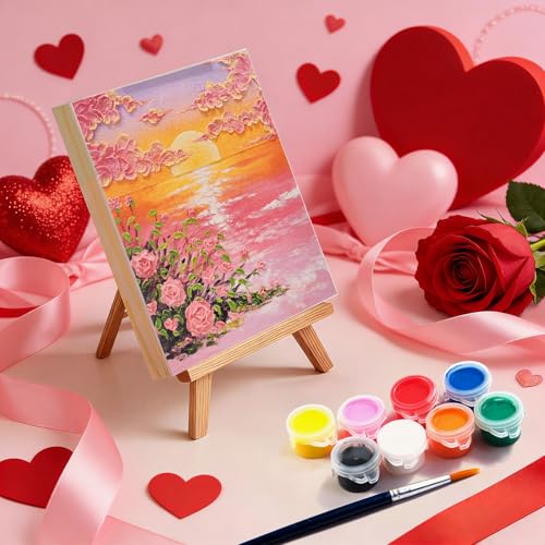 8 Pack 6x8 Inch Unfinished Square Wood Panels for DIY Painting Crafts | Blank Wood Canvas Frames for Oil Paint Pouring & Valentine Halloween Xmas Decor - size: 6"×8" 8 Pack