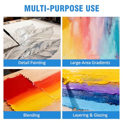 Falling in Art 8 Oz Acrylic Paint Retarder Medium, Slow Drying Medium