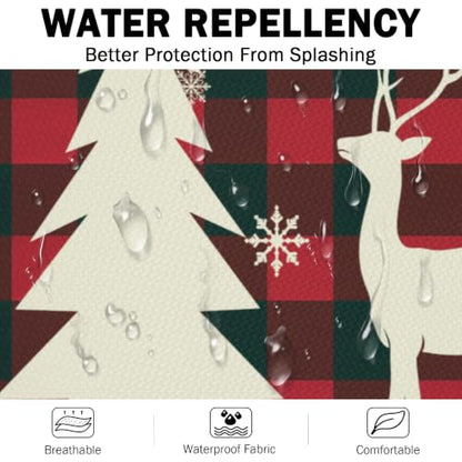 Imiss Waterproof Stain-Resistant Cooking Chef Aprons for Grill BBQ Baking 27 X 31 Inch - color: Reindeer