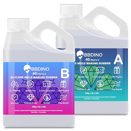 BBDINO Silicone Mold Making Kit 40A Clear 2.42 lbs - color: 2.42 lbs