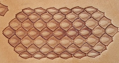 DandS ltd Leather Stamp Tool, Serpent skin, Professional Steel Craft Tool for Leatherworking, Embossing, Carving & Stamping Leather Projects, Belts Wallets & DIY Projects Compatible with Mallet #67SET - color: Serpent Skin Set