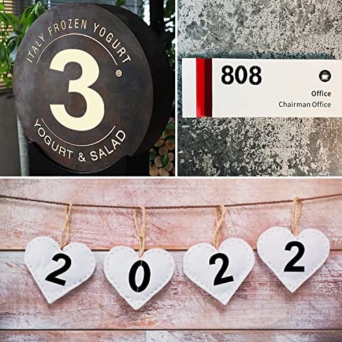 6 Inch Number Stencils Plastic Number Stencils Reusable Digital Painting Templates for Cake Stencil Address Templates - size: 6 Inch