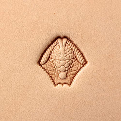 DandS ltd Leather Stamp Tool, Dragon Scale, Professional Steel Craft Tool for Leatherworking, Embossing, Carving & Stamping Leather Projects, Belts Wallets & DIY Projects Compatible with Mallet #476B - color: Dragon Scale 0.51 x 0.51"