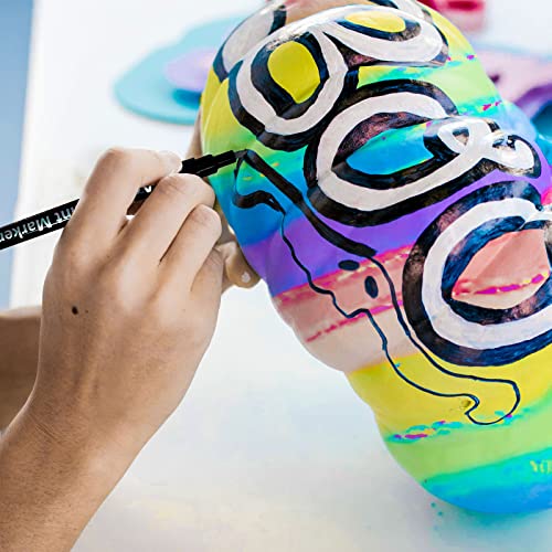 Acrylic Paint Pens for Rock Painting,Set of 24 Extra Fine Point Non-toxic Acrylic Paint Pen Paint Markers for Stone,Ceramic,Glass,Wood,Canvas,Fabrics DIY Crafts