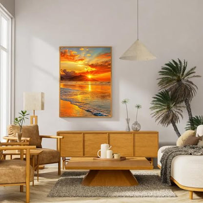 RYMILIE Sunset Diamond Art Kits for Adults Diamond Painting Kit 12x16in - color: DP00899