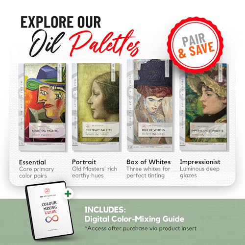 ZenART Professional Oil Paint Set - Artist Grade Old Masters Colors- 8x50ml | Impressionist Palette - Non-Toxic Large Tubes, Buttery Consistency, Rich Pigment,Lightfast Oil Paints for Artists & Beginners - color: Impressionist Palette (Masters Inspired)