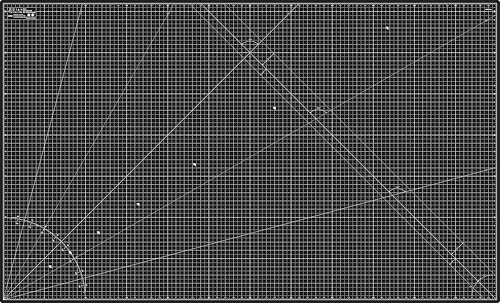 Elan Cutting Mat 36x60 Black & Taupe, Extra Large Self Healing Cutting Mat 36 x 60 Inch, 5-Ply Craft Board Black, Hobby Board for Sewing and Quilting - style: 60 x 36"