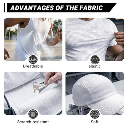 Bird Eye Mesh Jersey Fabric 5 Yards 65 Inch Wide White - color: White, size: 65'' x5 yard