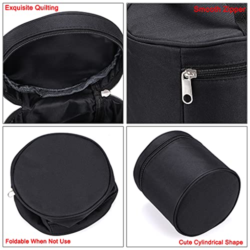 BTSKY Multifunction Marker Case - Zippered Canvas Pen Bag for 80 Markers