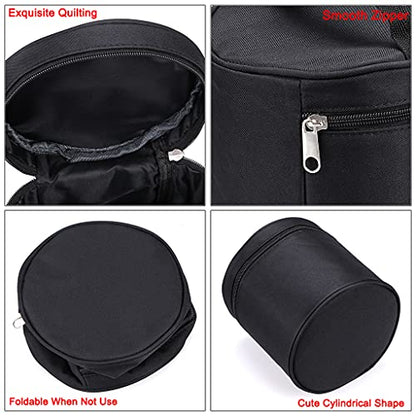 BTSKY Multifunction Marker Case - Zippered Canvas Pen Bag for 80 Markers