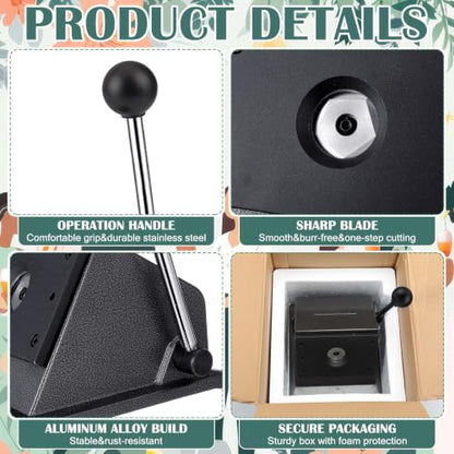 61 Pcs Button Keychain Photo Cutter Photo Booth Keychain Station DIY Kit Bulk 1in/25mm Button Paper Cutter 30 Double Sided Acrylic Frame Keyring 30 PU Leather Keychains for Wedding Party Gift