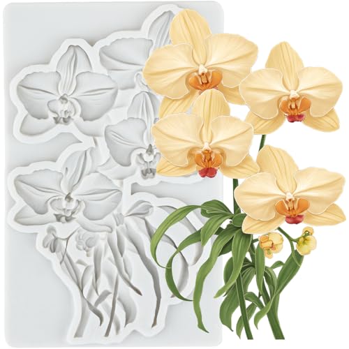 Orchid Clay Mold Orchid Flower Silicone Molds Phalaenopsis Mold - color: Style A