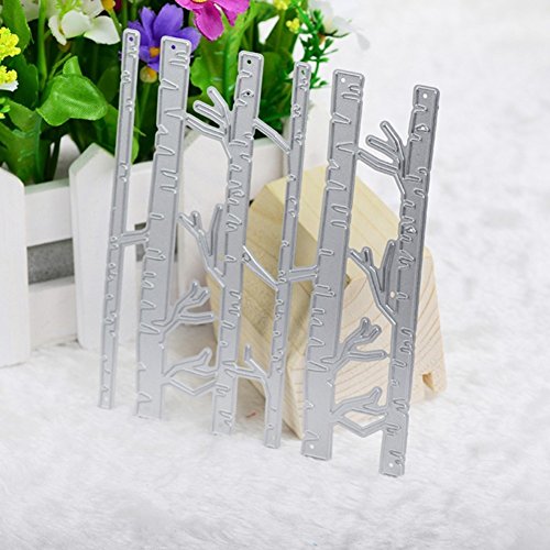 Trees Cutting Dies Handmade DIY Paper Cards Album Decoration Stencils Template Embossing for Card Scrapbooking Craft (Forest) - style: Birch Forest