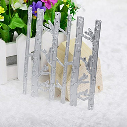 Trees Cutting Dies Handmade DIY Paper Cards Album Decoration Stencils Template Embossing for Card Scrapbooking Craft (Forest) - style: Birch Forest