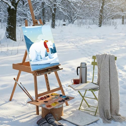 Sherr 12 Pcs Pre Drawn Canvas for Adults,Winter Xmas,8 x 10 Inch - size: 8 x 10 Inch, style: Winter Xmas
