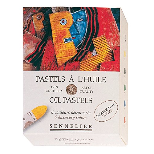 SENNELIER Oil French Pastel for Professional Artists, Discovery Set of 6 - color: Discovery, size: 1 Count (Pack of 1)