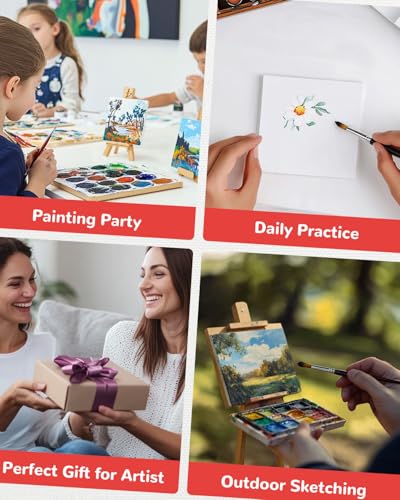 100 Pack 4x4 Inch Mini Canvas Boards for Painting, Square Art Panel - size: 4"x4"- 100pcs