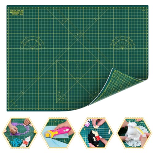 Self Healing Cutting Mat A0 36"x 48" Double Sided Green Mat - color: Green, size: 48"L x 36"W
