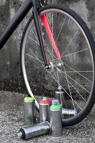 Spray.Bike Keirin Flake Finishing Coat - Pikapika Silver, 400ml | Metal Flake Spray Paint Coating | Glitter Spray Paint Topcoat for Steel, Aluminum - color: Flake Silver